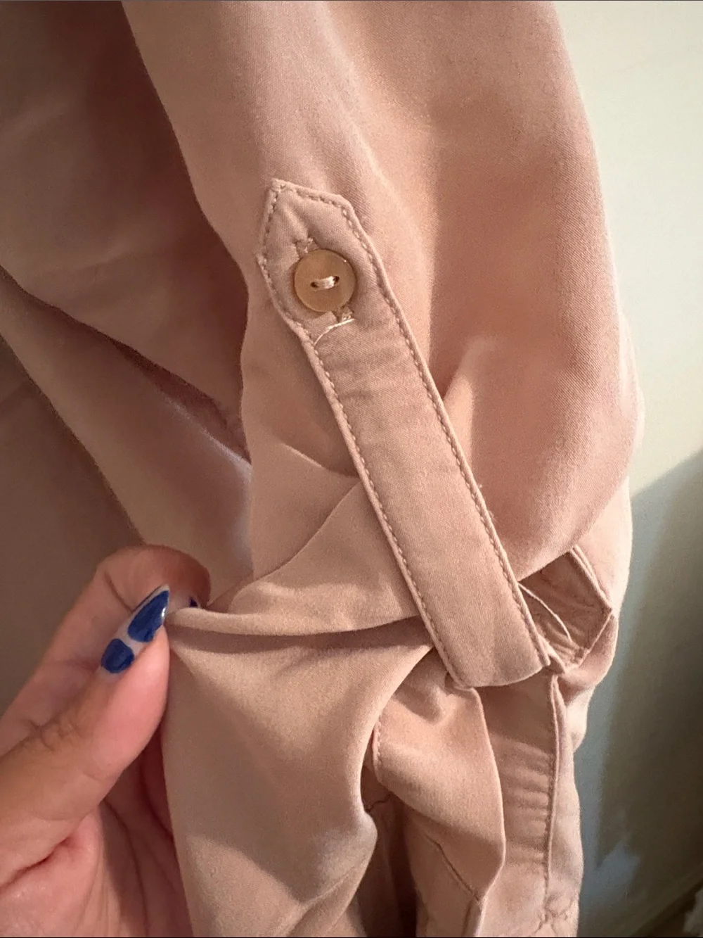 Old Navy Light Blush Button Down Shirt